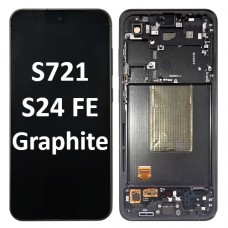 Samsung Galaxy SM-S721 (S24 FE 5G 2024) OLED LCD touch screen (Original Service Pack) with frame [Black Graphite] GH82-35848A